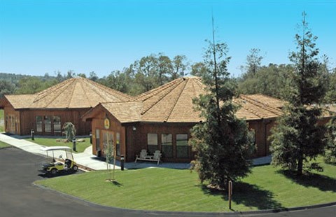 KOA With Round Houses with trees